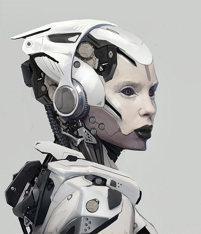 human robot concept art