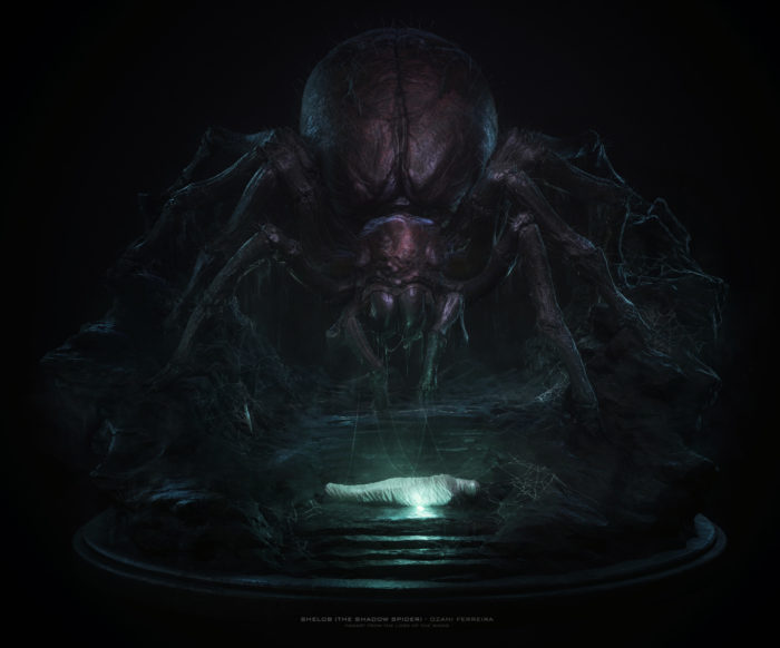 ozani-ferreira-shelob-ozani-ferreira-001-700x582 Lord of the Rings concept art that is just breathtaking