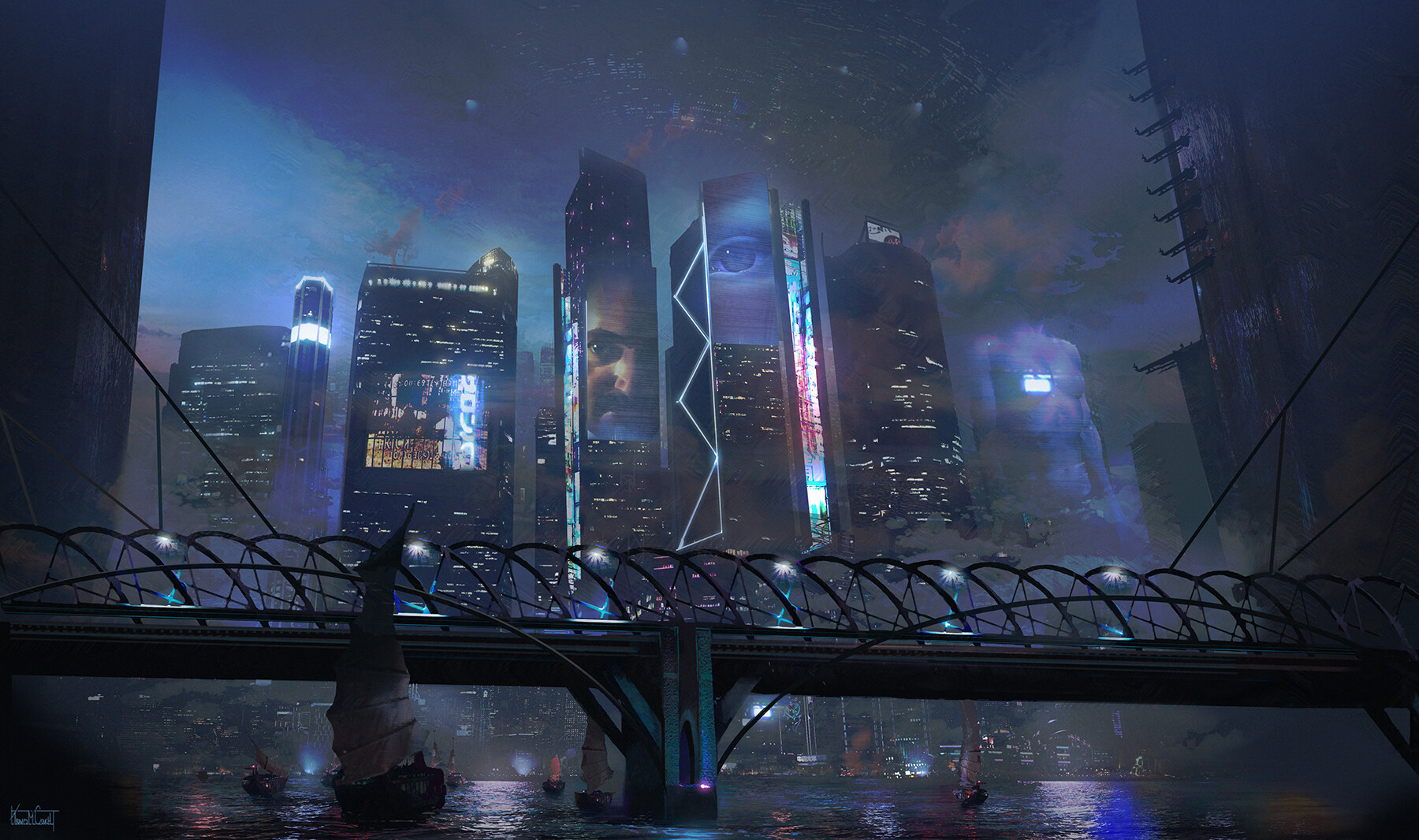 Cyber City Concept Art
