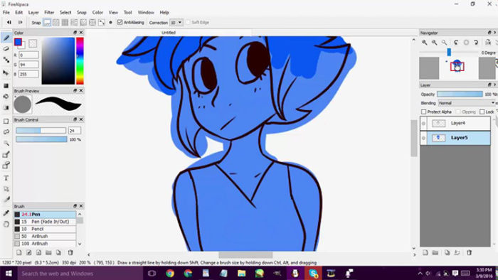 how to shade in firealpaca