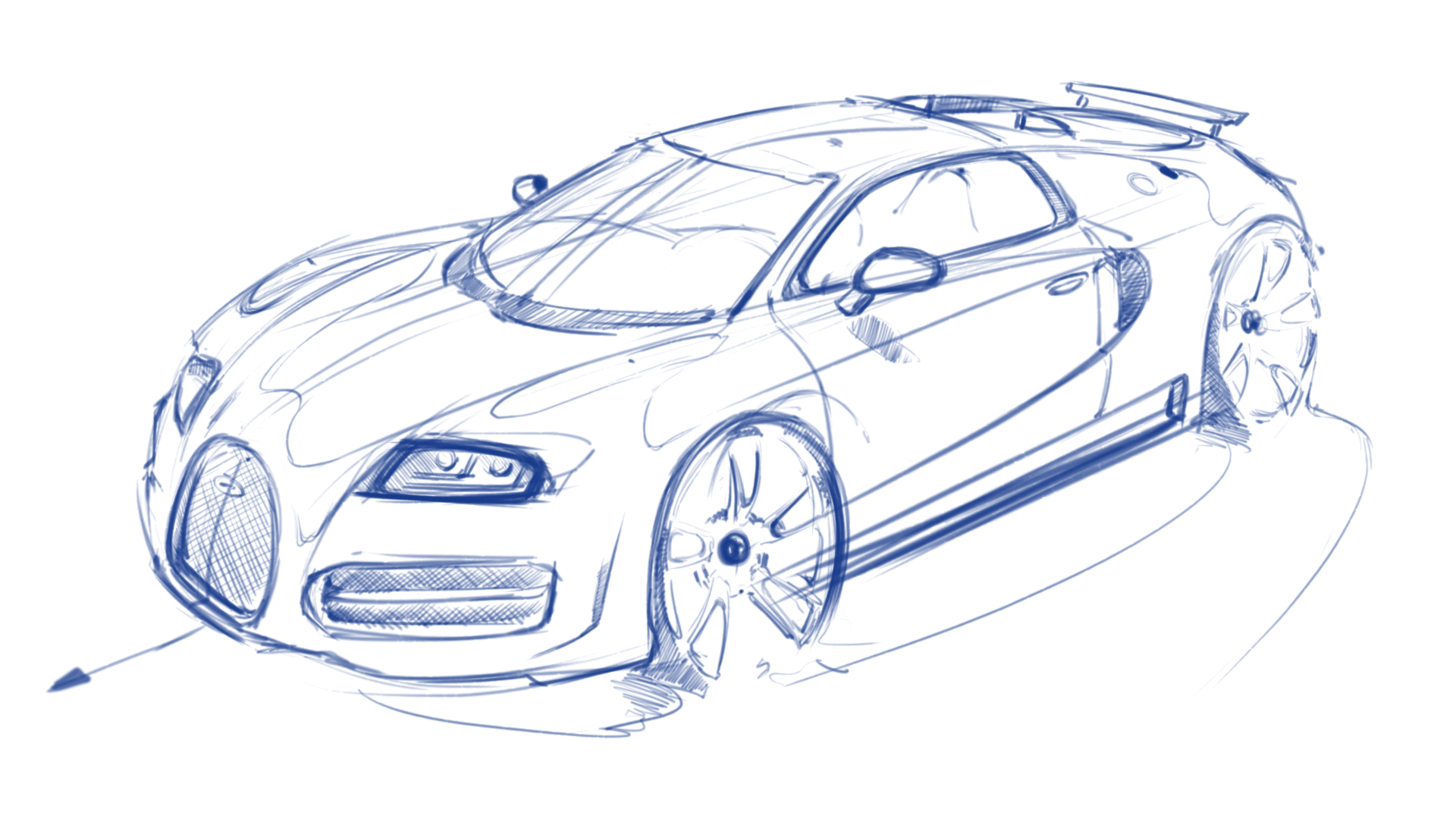 How to Draw a Sports Car - Easy Drawing Art
