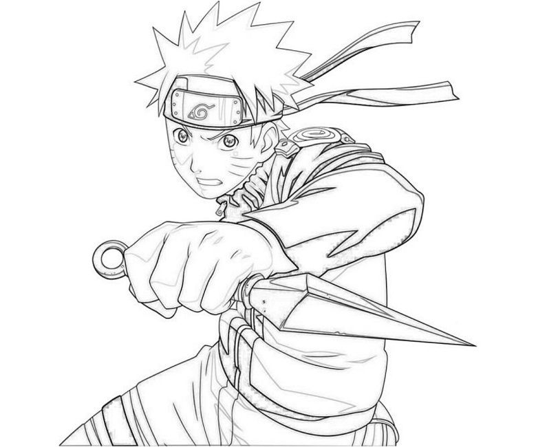 How to draw Naruto Uzumaki, Naruto full body step by step