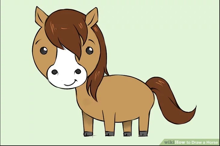 How to Draw a Horse head! face side easy way step by step - YouTube