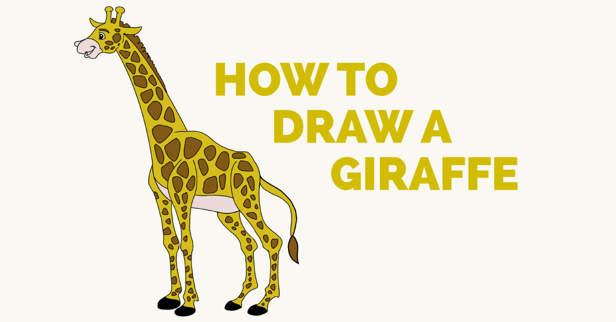 how-to-draw-a-giraffe-featured-image-2 How to draw a giraffe with these realistic & cartoon drawing tutorials