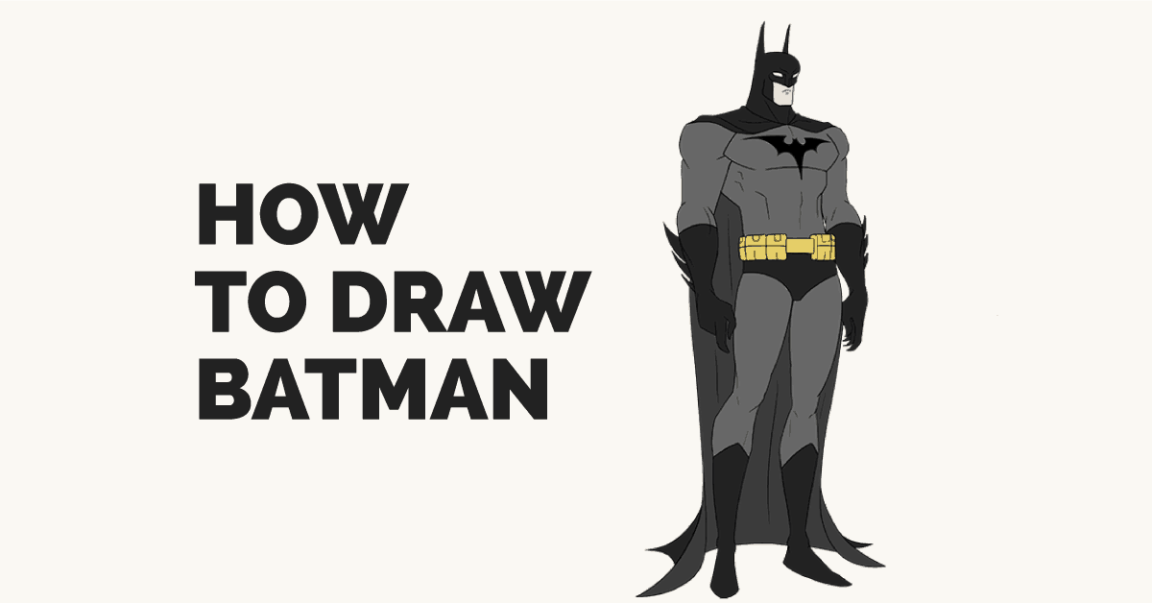 How to draw Batman. The Dark Knight drawing tutorials