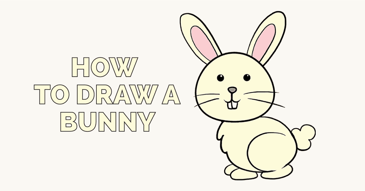 How to draw bunny in hole vector illustration. Draw rabbit in hole step by  step. Cute and easy drawing guide. Stock Vector | Adobe Stock