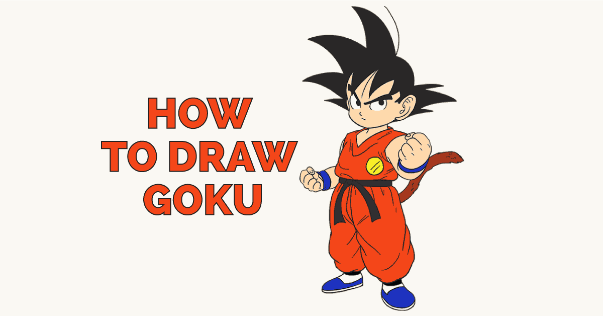 How To Draw Goku! - Step By Step Tutorial For Beginners! - YouTube