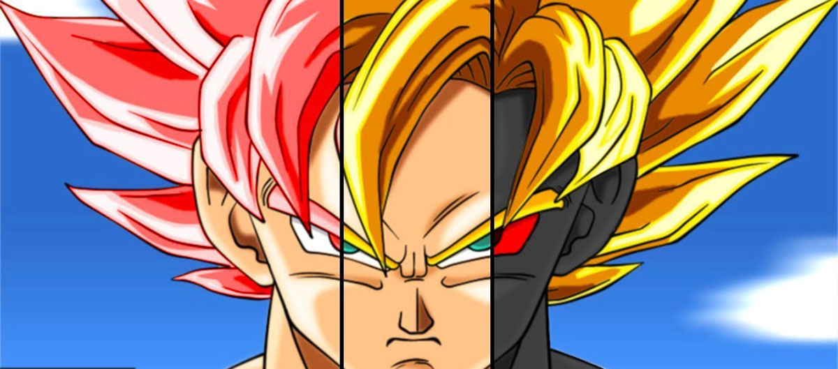 Goku All Forms Poster Ultra Instinct | Exclusive Art | Dragon Ball Super |  NEW | eBay