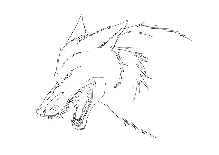 Wolf Drawing Easy Step By Step