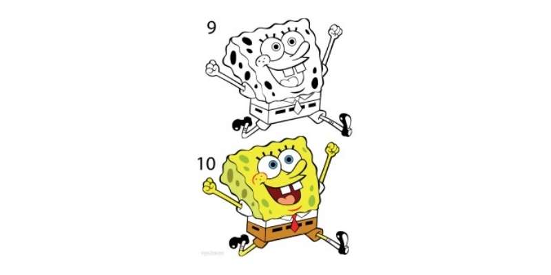 1-5 How To Draw SpongeBob SquarePants (For Beginners)
