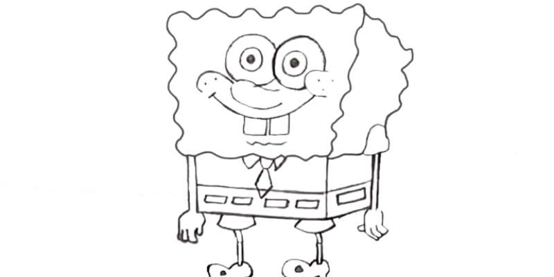 10-4 How To Draw SpongeBob SquarePants (For Beginners)