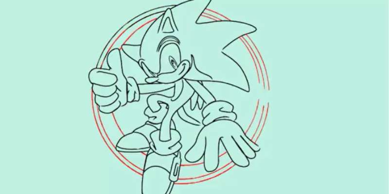 11-1 How To Draw Sonic The Hedgehog Easily