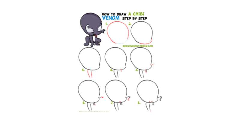 11-5 How To Draw Venom: Easy Drawing Tutorials
