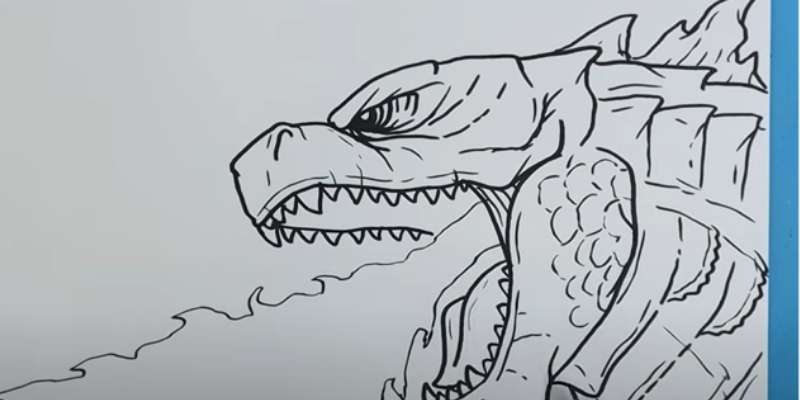 How To Draw Godzilla 2014, Step by Step, Drawing Guide, by KingTutorial -  DragoArt