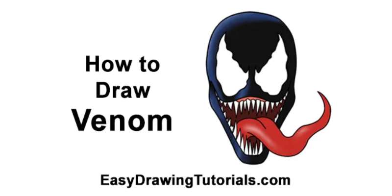 13-5 How To Draw Venom: Easy Drawing Tutorials