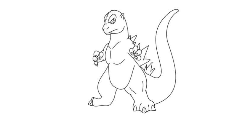 13-6 How To Draw Godzilla So That It Looks Good