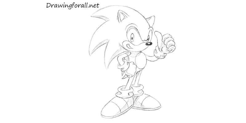 14-1 How To Draw Sonic The Hedgehog Easily