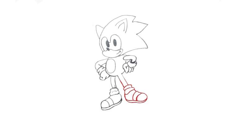 15-1 How To Draw Sonic The Hedgehog Easily