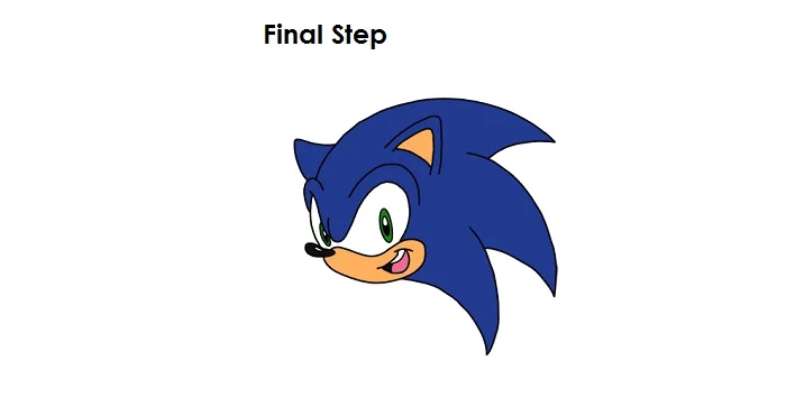 2-2 How To Draw Sonic The Hedgehog Easily