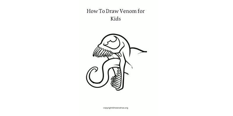 2-7 How To Draw Venom: Easy Drawing Tutorials