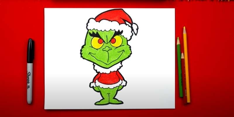 20-7 How To Draw The Grinch Easily: 25 Tutorials