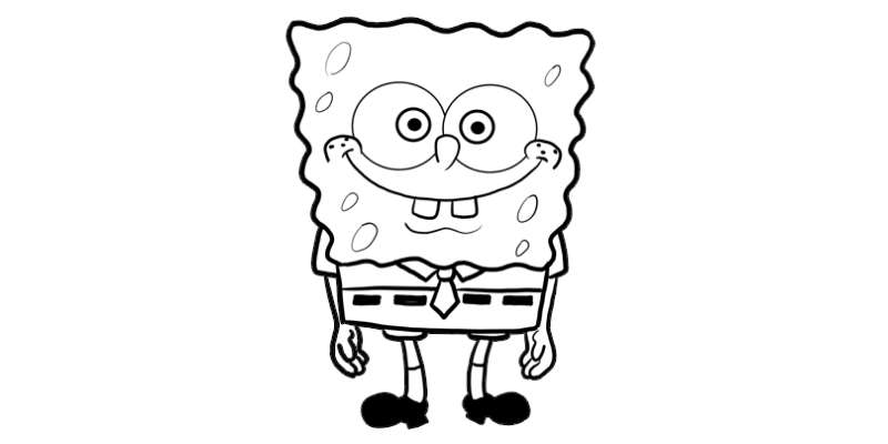 22-1 How To Draw SpongeBob SquarePants (For Beginners)