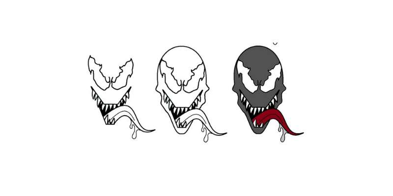 22-2 How To Draw Venom: Easy Drawing Tutorials