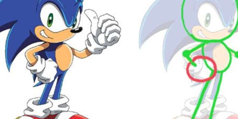 3-1 How To Draw Sonic The Hedgehog Easily