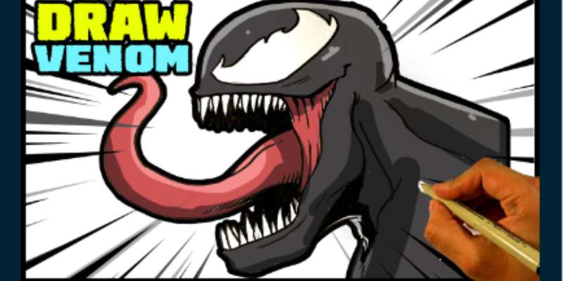4-5 How To Draw Venom: Easy Drawing Tutorials