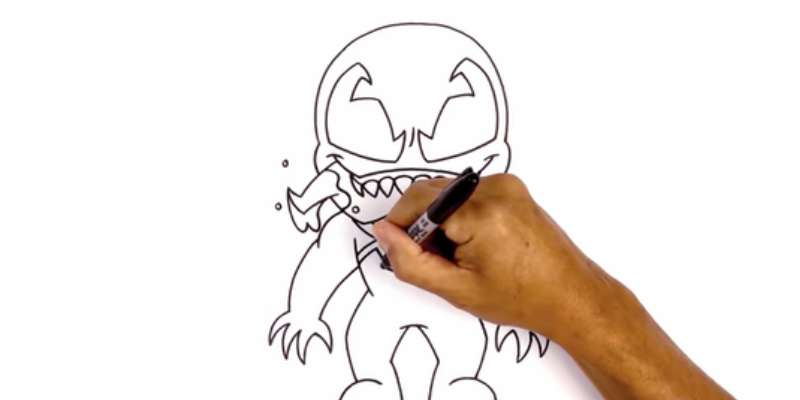5-5 How To Draw Venom: Easy Drawing Tutorials