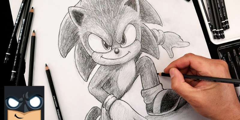 6-1 How To Draw Sonic The Hedgehog Easily