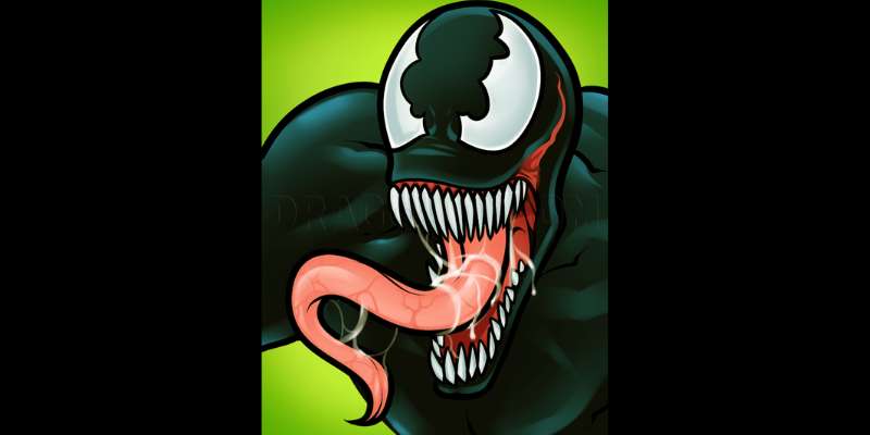 6-5 How To Draw Venom: Easy Drawing Tutorials