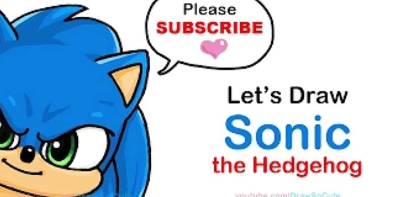 7-1 How To Draw Sonic The Hedgehog Easily