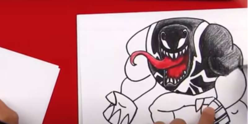 8-5 How To Draw Venom: Easy Drawing Tutorials