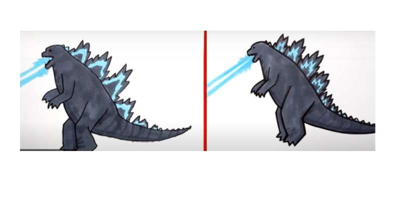 8-6 How To Draw Godzilla So That It Looks Good