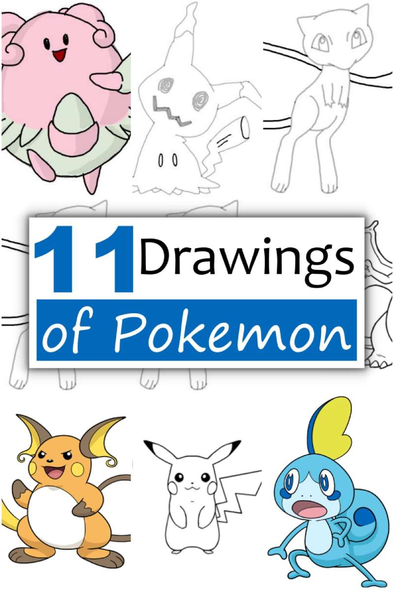 Pokemon-Drawings-1 How To Draw Pokemon: Easy To Follow Tutorials