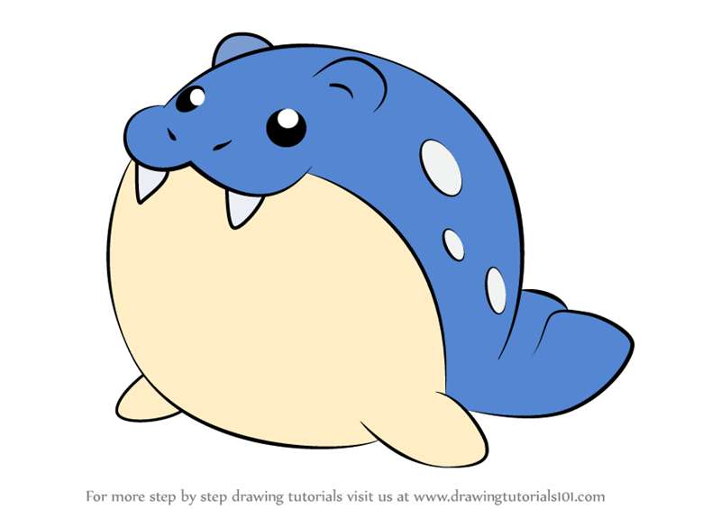Spheal-from-Pokemon-step-0 How To Draw Pokemon: Easy To Follow Tutorials