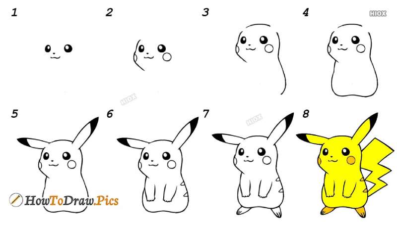 how-to-draw-pikachu-4-1 How To Draw Pokemon: Easy To Follow Tutorials