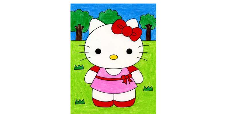 1-7 How To Draw Hello Kitty: Easy Tutorials To Follow