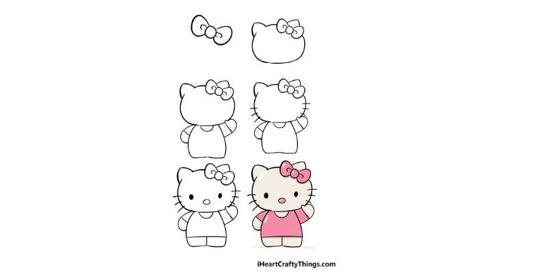 12-6 How To Draw Hello Kitty: Easy Tutorials To Follow