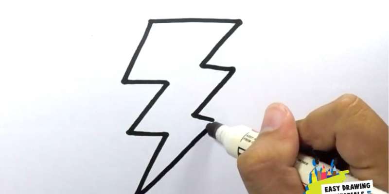13 How To Draw A Lightning Bolt Easily