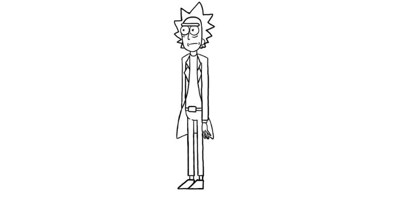 14-3 How To Draw Rick And Morty: 15 Tutorials