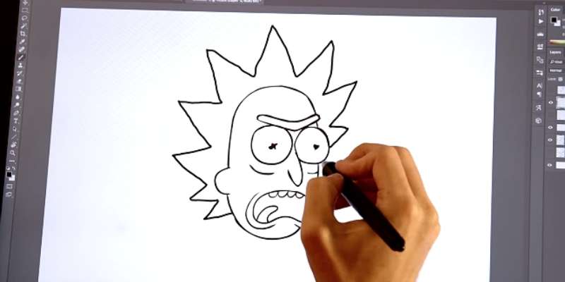 2-4 How To Draw Rick And Morty: 15 Tutorials