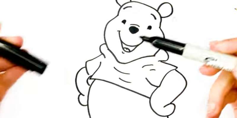 4-5 How To Draw Winnie The Pooh Right Now