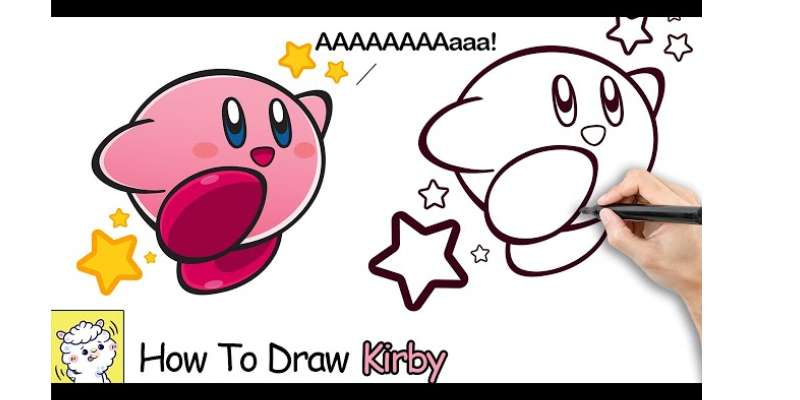 5-4 How To Draw Kirby: Cute Step By Step Tutorials   