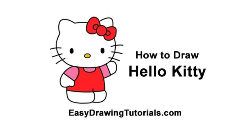 6-6 How To Draw Hello Kitty: Easy Tutorials To Follow