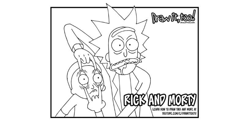 7-5 How To Draw Rick And Morty: 15 Tutorials