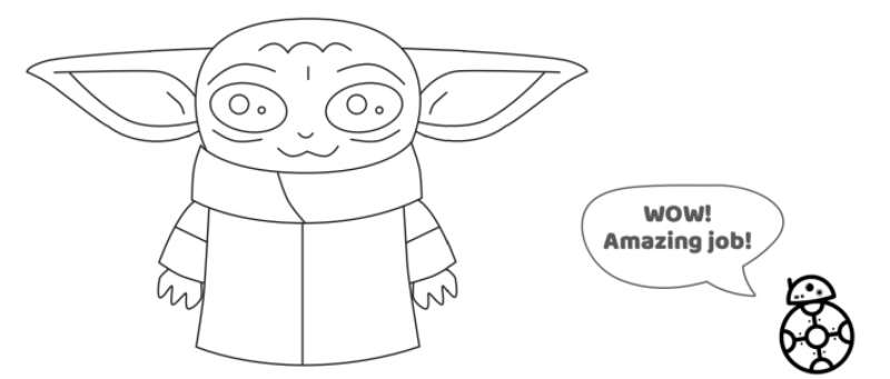 Easy-Fun-Step-By-Step-How-To-Draw-Baby-Yoda-Tutorial-1 How To Draw Baby Yoda: 23 Tutorials for You