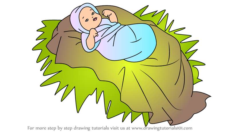 How-To-Draw-Baby-Jesus-Nativity How To Draw Jesus Quickly And Easily