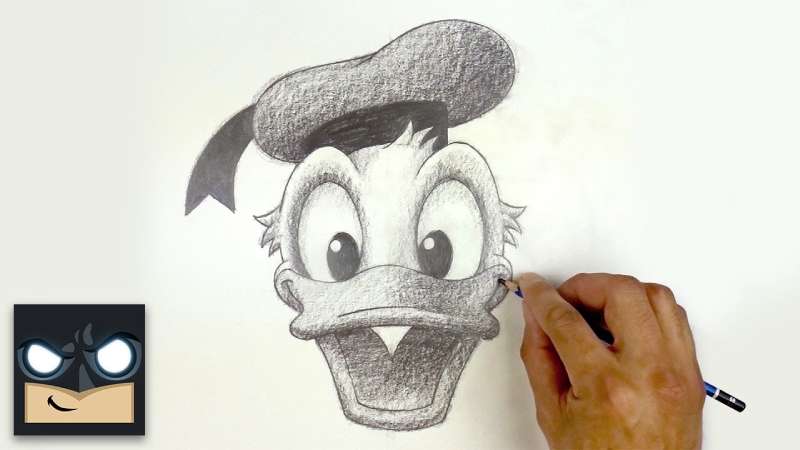 How-To-Draw-Donald-Duck-Sketch-1 How To Draw Donald Duck Right Now